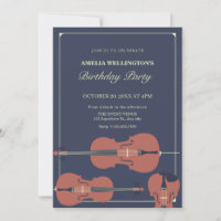 Dark classy violin cello classical birthday