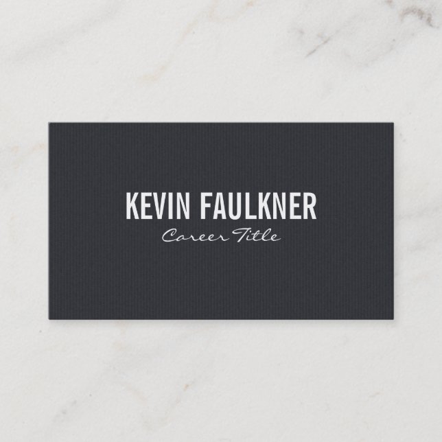 Dark Cloth Print Business Card (Front)