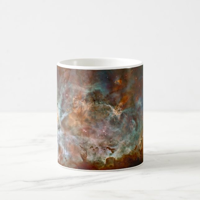 Dark Clouds of Carina Nebula Hubble Space Coffee Mug (Center)