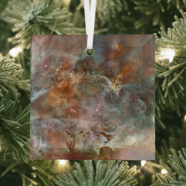 Dark Clouds of Carina Nebula Hubble Space Glass Tree Decoration (Insitu)