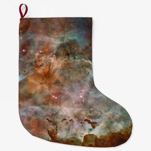Dark Clouds of Carina Nebula Hubble Space Large Christmas Stocking