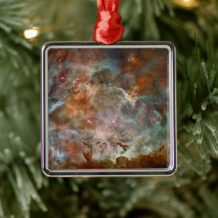 Dark Clouds of Carina Nebula Hubble Space Metal Tree Decoration