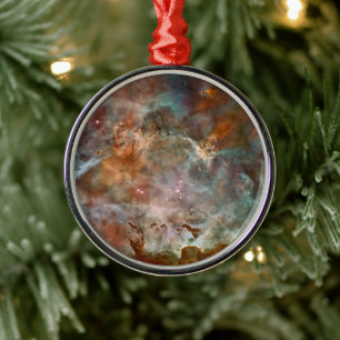 Dark Clouds of Carina Nebula Hubble Space Metal Tree Decoration