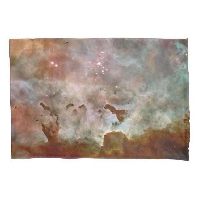 Dark Clouds of Carina Nebula Hubble Space Pillowcase (Front-Left)