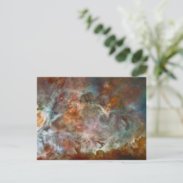 Dark Clouds of Carina Nebula Hubble Space Postcard (Standing Front)
