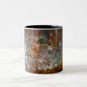 Dark Clouds of Carina Nebula Hubble Space Two-Tone Coffee Mug