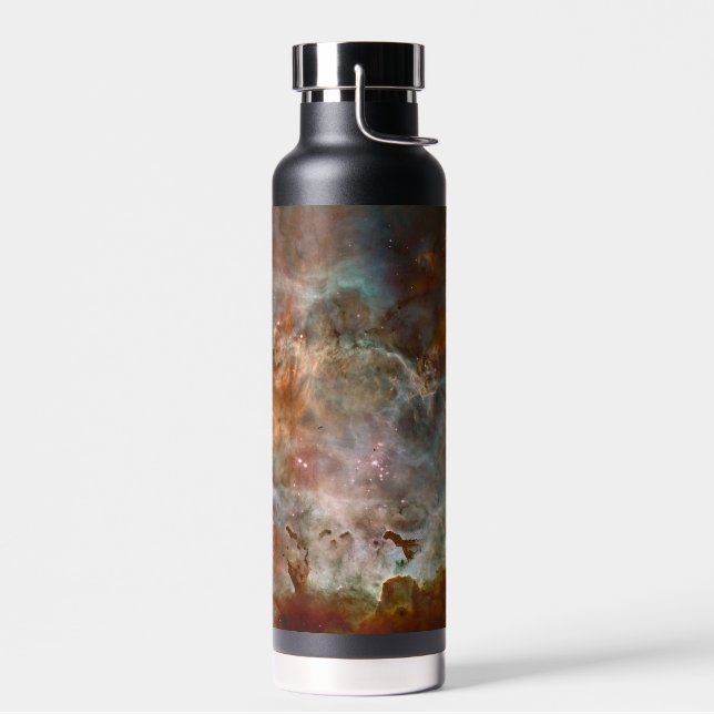 Dark Clouds of Carina Nebula Hubble Space Water Bottle (Left)