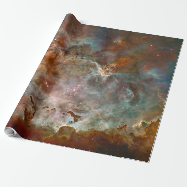 Dark Clouds of Carina Nebula Hubble Space Wrapping Paper (Unrolled)