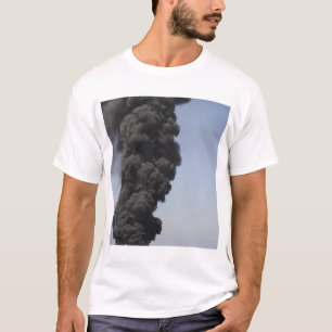 Dark clouds of smoke and fire emerge T-Shirt