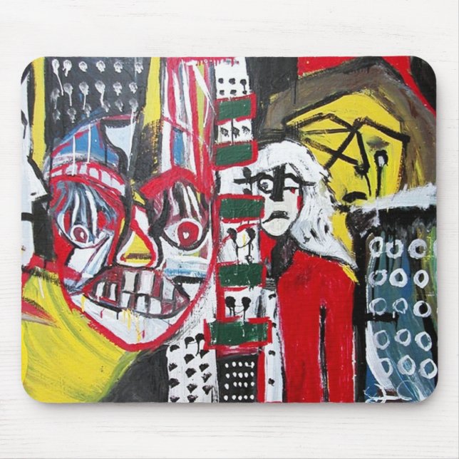Dark Clowns Mouse Mat (Front)
