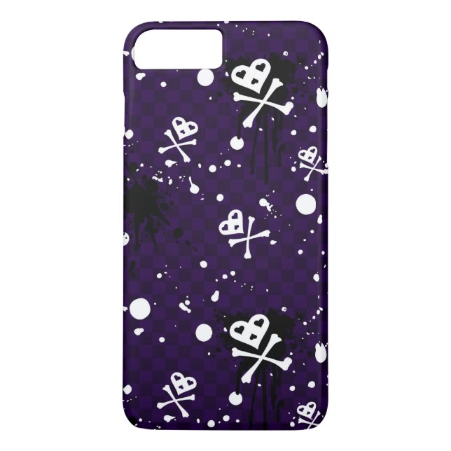 Dark Colour Emo Pattern With Paint Case-Mate iPhone Case (Back)