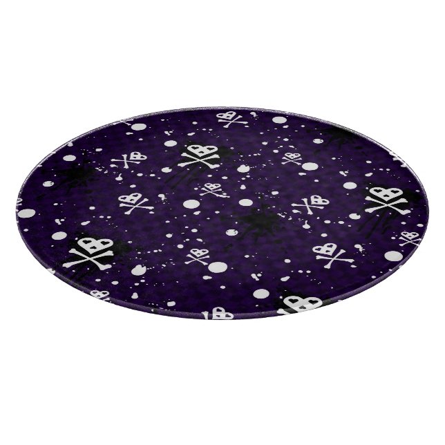 Dark Colour Emo Pattern With Paint Cutting Board (Corner)