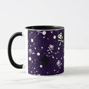 Dark Colour Emo Pattern With Paint Mug