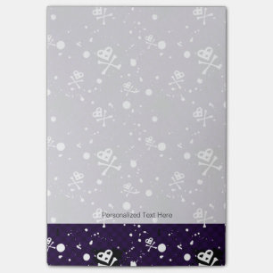 Dark Colour Emo Pattern With Paint Post-it Notes