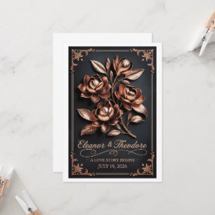 Dark [Colour] Wedding Welcome Poster Sign Romantic Invitation