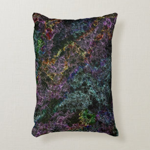 Dark coloured texture, destroyed or corroded spong decorative cushion