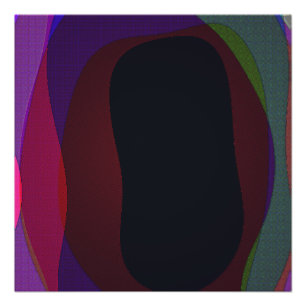 Dark Colourful Abstract 716 Poster