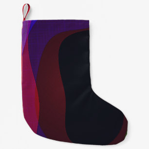 Dark Colourful Abstract 716 Small Christmas Stocking