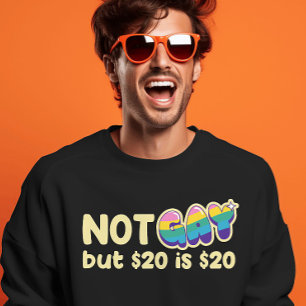 Dark Comedy Cash Tee – Sardonic Rainbow Statement
