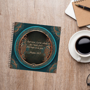 Dark Copper Turquoise Spend Time w Jesus Journal