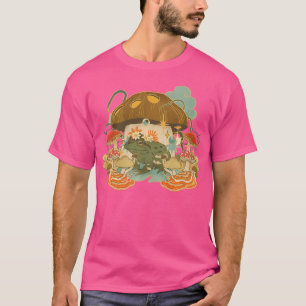 Dark Cottagecore Goblincore Aesthetic Frog And Mus T-Shirt