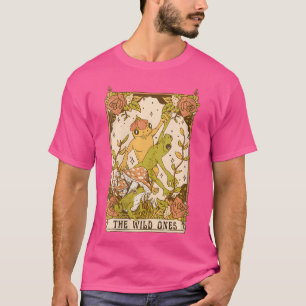 Dark Cottagecore Goblincore Tarot Card Frog And Mu T-Shirt