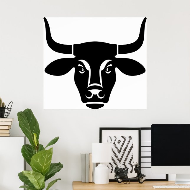 Dark Cow Head Poster (Creator Uploaded)