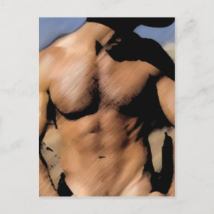 Dark Cowboy Postcard