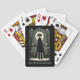 Dark Creepy Vintage Halloween Tarot Inspired Playing Cards