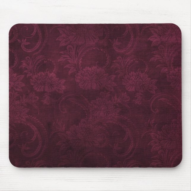 Dark Crimson Gothic Mouse Pad (Front)