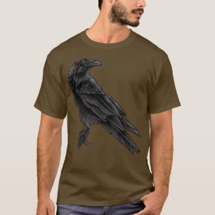 Dark Crow Goth Raven Bird Pet Crow Wild Animal Bir T-Shirt
