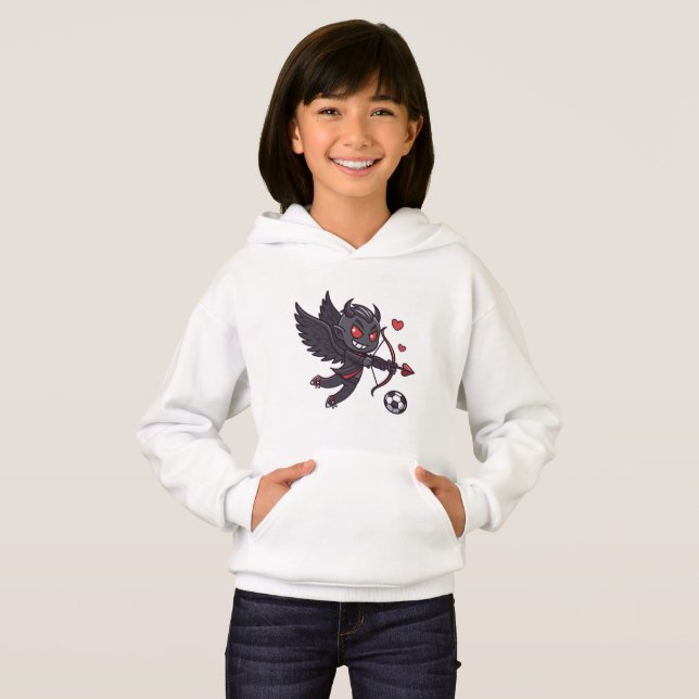 Dark Cupid Soccer Player - Anti-Valentine's Day (Front Full)