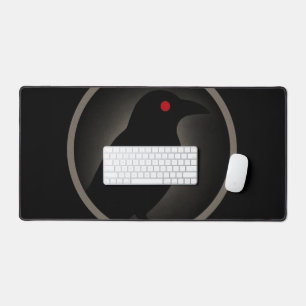 Dark Curiosity logo design Desk Mat