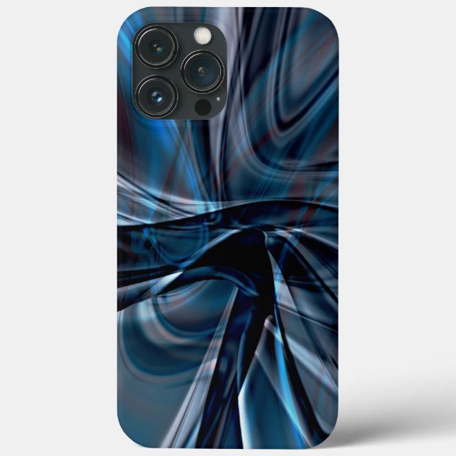 Dark curved polished overlapping twisted strokes   Case-Mate iPhone case (Back)