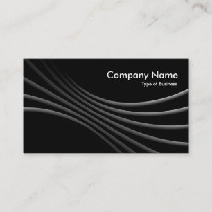 Dark Curves 3d - Black Business Card