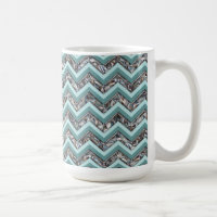 Dark Cut Glass and Teal Zigzag