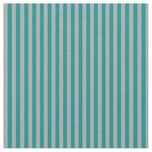 Dark Cyan and Dark Grey Coloured Stripes Fabric