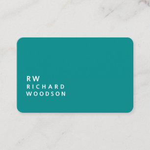 Dark Cyan FreeLance Social Trendy Modern Business Card