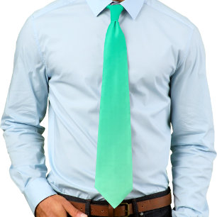 Dark Cyan Green and Light Lime Green Tie