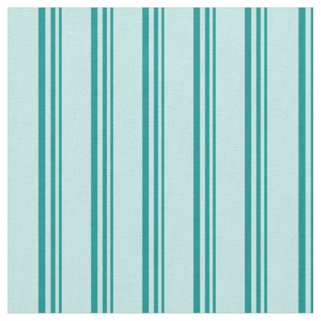 Dark Cyan & Turquoise Lines/Stripes Pattern Fabric (Close Up)