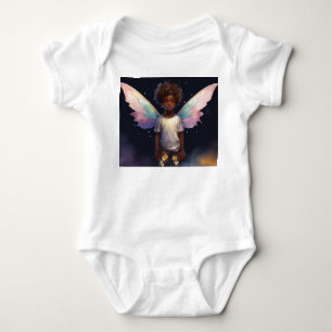 Dark dark complexion Bantu boy. Realistic healthy  Baby Bodysuit