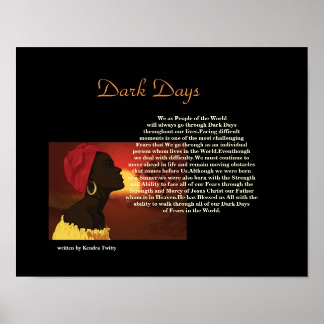 Dark Days Poster (Front)