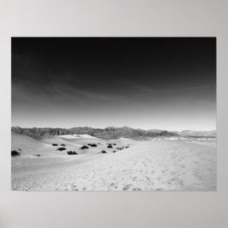 Dark Death Valley Sand Dunes Poster