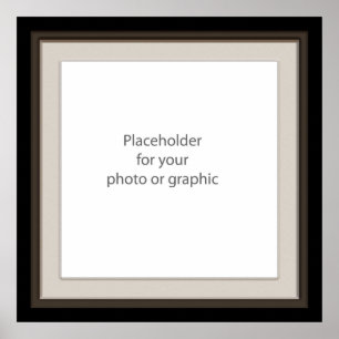 Dark decorative frame overlay poster