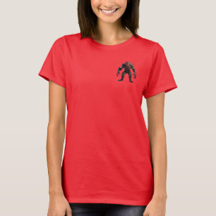 Dark Demon Monster with Glowing Red Eyes Fantasy C T-Shirt