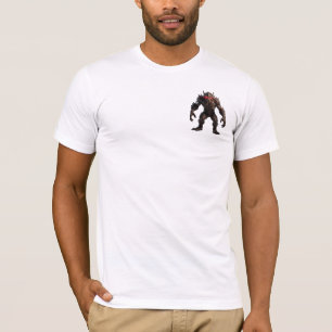 Dark Demon Monster with Glowing Red Eyes Fantasy C T-Shirt
