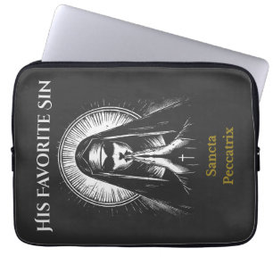 Dark Demonic Nun Laptop Sleeve