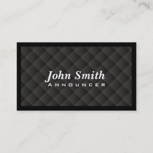 Dark Diamond Quilt Announcer Business Card