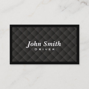 Dark Diamond Quilt Driver Business Card