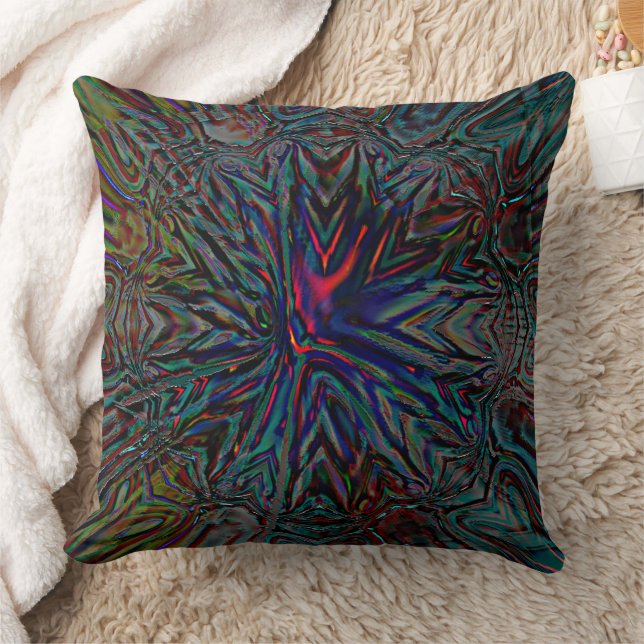 Dark digital rusty and rustic embossed strokes  cushion (Blanket)